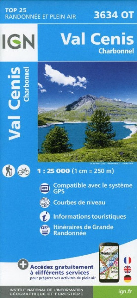 Val Cenis Charbonnel 1 : 25 000