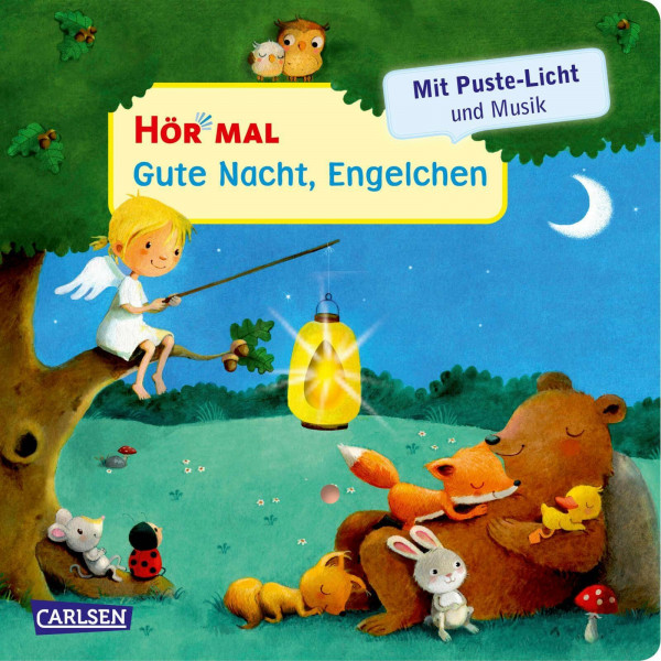 Hör mal (Soundbuch): Mach mit - Pust aus: Gute Nacht, Engelchen: Zum Hören, Auspusten und Mitmachen ab 2 Jahren. Mit Puste-Licht und Musik für eine Gute Nacht