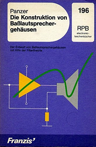 Die Konstruktion von Basslautsprechergehäusen. Der Entwurf von Basslautsprechergehäusen mit Hilfe der Filtertheorie