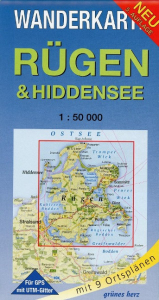 Wanderkarte Rügen & Hiddensee 1 : 50 000