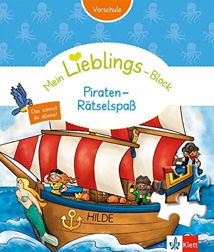 Klett Mein Lieblings-Block Piraten-Rätselspaß: Vorschule ab 5 Jahre