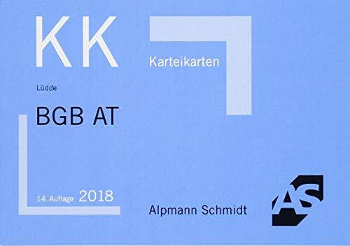 Karteikarten BGB Allgemeiner Teil