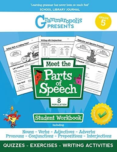 Grammaropolis: The Parts of Speech Workbook, Grade 5 (Grammaropolis Grammar Workbooks)