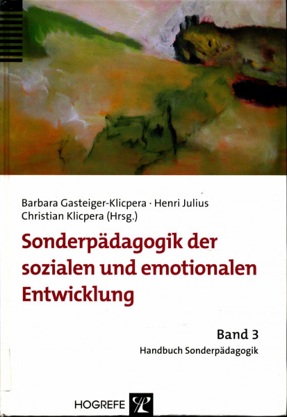 Sonderpädagogik der sozialen und emotionalen Entwicklung (Handbuch Sonderpädagogik)