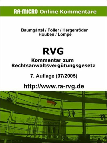 RA-MICRO Kommentar zum Rechtsanwaltsvergütungsgesetz (RVG)