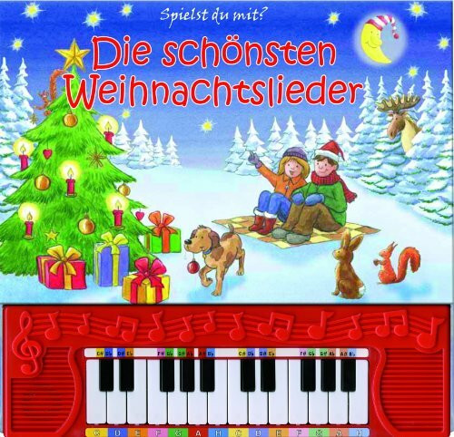 Die schönsten Weihnachtslieder - Pappbilderbuch mit Klaviertastatur
