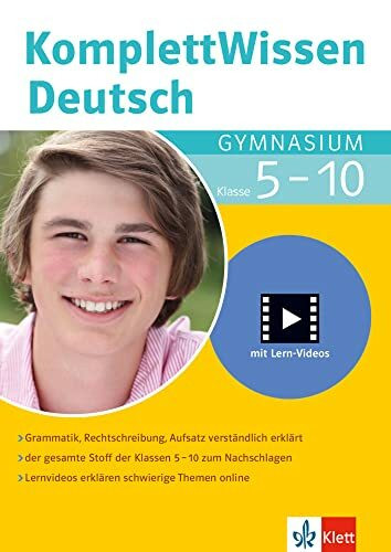 Klett Komplett Wissen Deutsch Gymnasium Klasse 5-10: Grammatik, Rechtschreibung, Aufsatz