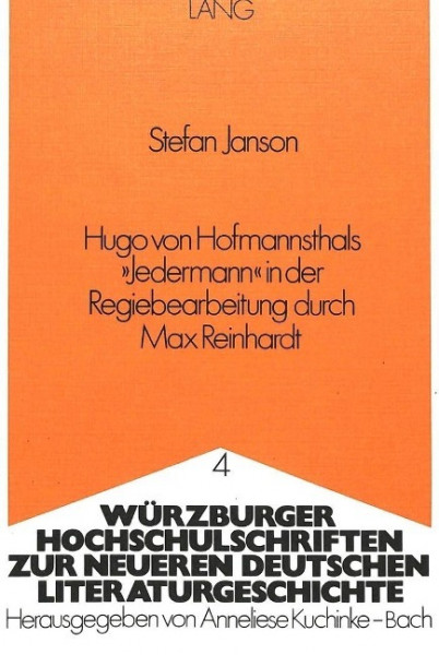 Hugo von Hofmannsthals «Jedermann» in der Regiebearbeitung durch Max Reinhardt
