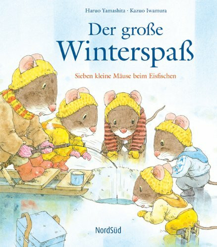 Der große Winterspaß: Sieben kleine Mäuse beim Eisfischen