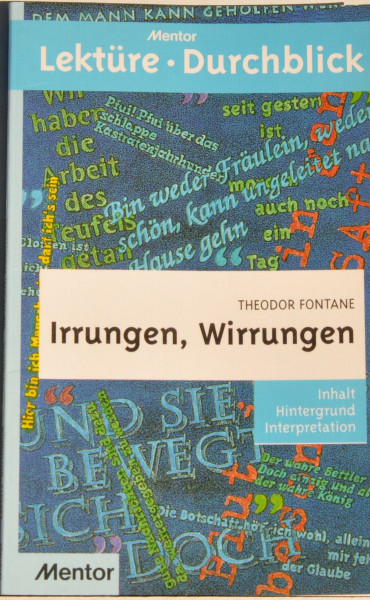 Theodor Fontane, Irrungen, Wirrungen.