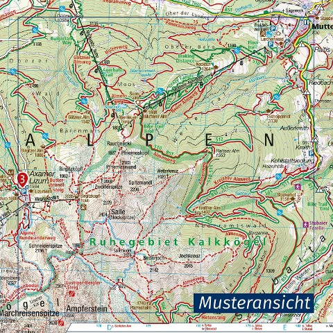 KOMPASS Wanderkarte 28 Vorderes Zillertal, Achensee, Alpbachtal, Wildschönau