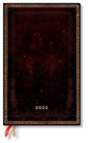 Schwarzes Marokkoleder 12-Monatskalender 2022 Maxi Vertikal