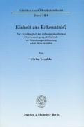 Einheit aus Erkenntnis?