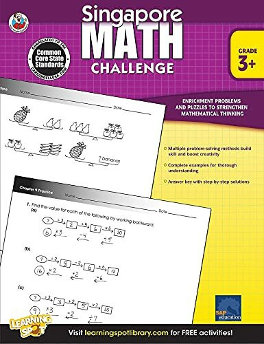 Singapore Math Challenge, Grades 3 - 5: Grade 3+