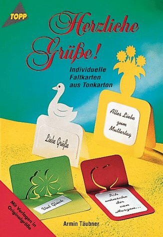 Herzliche Grüße - Individuelle Faltkarten aus Tonkarton