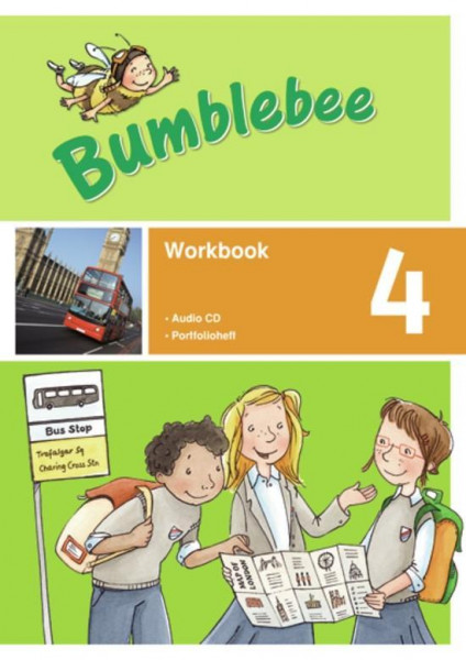 Bumblebee 4. Workbook 4 plus Portfolioheft und Pupil's Audio-CD