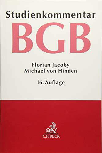 Bürgerliches Gesetzbuch: Studienkommentar