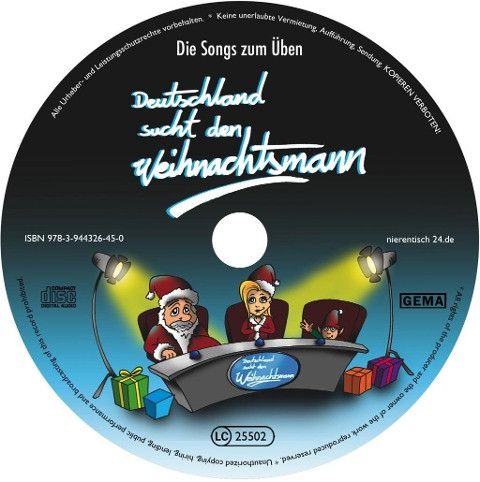 25 Übungs-CDs "Deutschland sucht den Weihnachtsmann"
