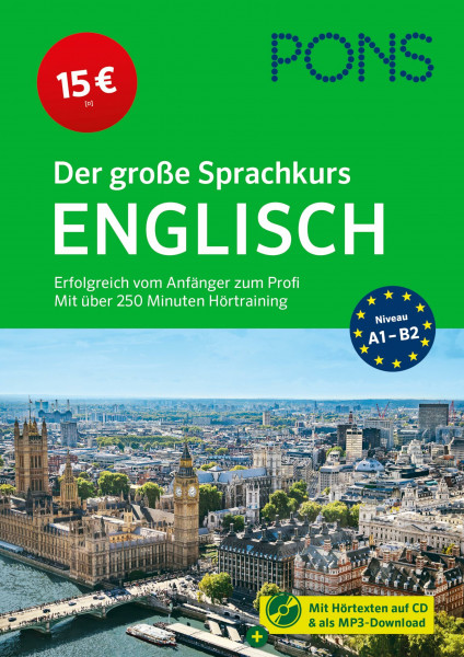PONS Der große Sprachkurs Englisch: Erfolgreich vom Anfänger zum Profi - mit über 250 Minuten Hörtraining