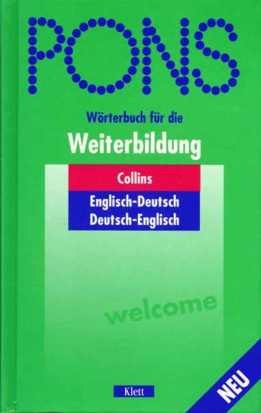 PONS Wörterbuch für die Weiterbildung, Collins Englisch-Deutsch, Deutsch-Englisch