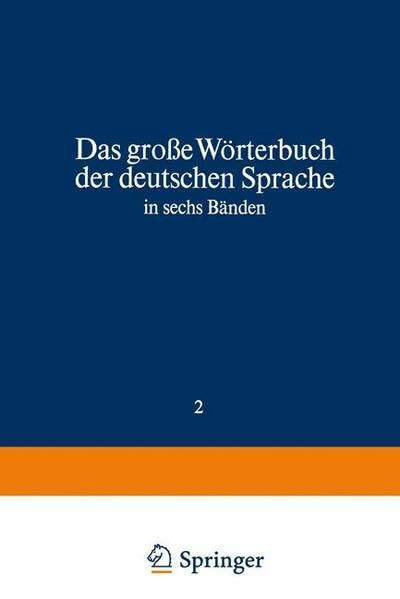 Duden Das große Wörterbuch der deutschen Sprache, Band 2: Cl-F