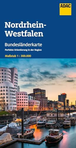 ADAC Bundesländerkarte Deutschland 06 Nordrhein-Westfalen 1:300.000: Straßenkarte und Autokarte