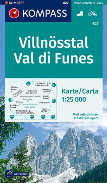 Villnösstal / Val di Funes 1 : 25 000