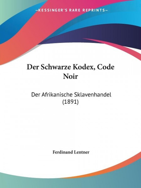 Der Schwarze Kodex, Code Noir