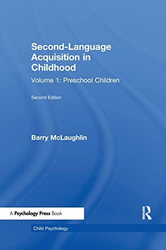 Second Language Acquisition in Childhood: Volume 1: Preschool Children (Child Psychology Series, Band 1)