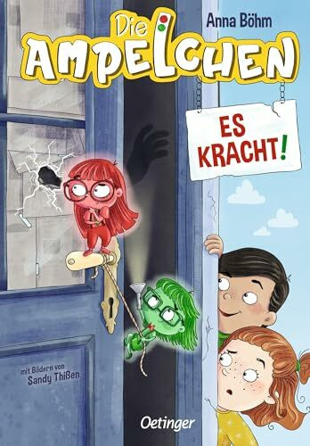 Die Ampelchen 2. Es kracht!: Band 2 der leicht lesbaren Kinderbuchreihe ab 7 Jahren mit frechen kleinen Wesen, die einen Einbruch aufklären