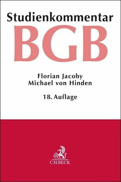 Bürgerliches Gesetzbuch. BGB: Studienkommentar