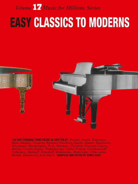 Easy Classics To Moderns (Music for Millions 17). Klavier Solo.: Music for Millions Series