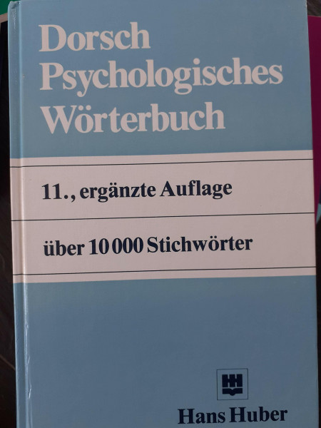 Dorsch Psychologisches Wörterbuch