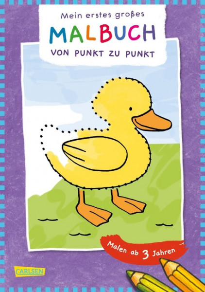 Mein erstes großes Malbuch: Punkt zu Punkt