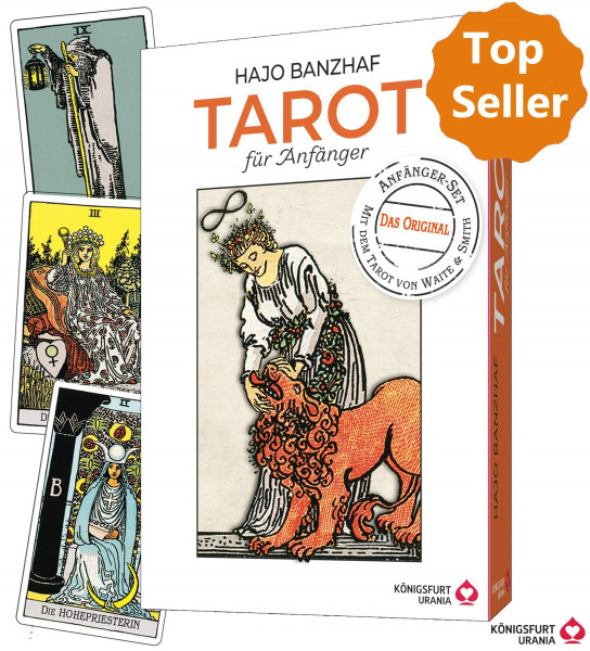 Tarot für Anfänger: Original Waite Tarotkarten und Buch von Hajo Banzhaf: Set mit ausführlichem Tarotbuch und Karten (deutsch)