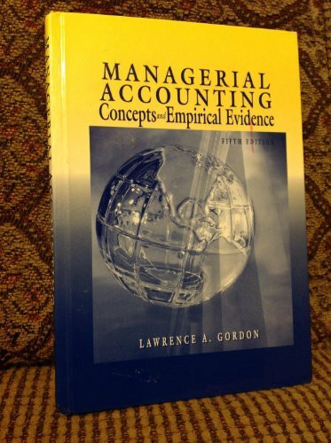 Managerial Accounting: Concepts and Empirical Evidence