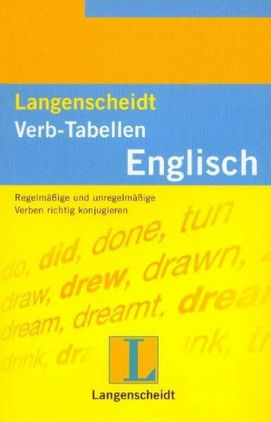 Langenscheidt Verb-Tabellen: Langenscheidts Verb-Tabellen, Englisch