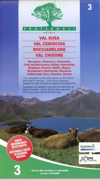 Val Susa - Val Cenischia - Rocciamelone - Val Chisone 1 : 25 000