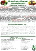 Säure-Basen-Haushalt - gesund abnehmen / Medizinische Taschen-Karte