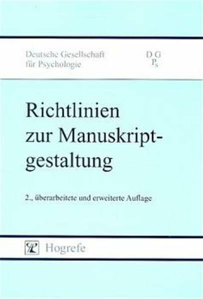 Richtlinien zur Manuskriptgestaltung