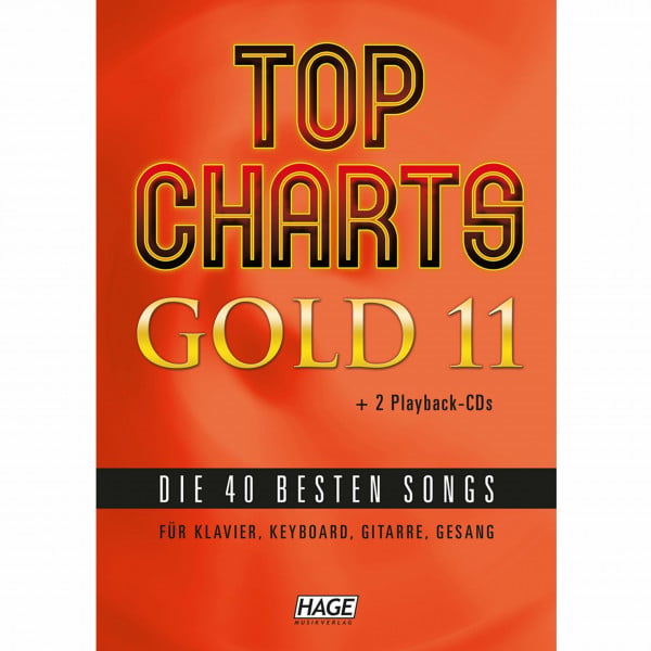 Top Charts Gold 11 (mit 2 CDs): Die 40 besten Songs für Klavier, Keyboard, Gitarre und Gesang. (Top Charts Gold / Die 40 besten Songs für Klavier, Keyboard, Gitarre und Gesang)