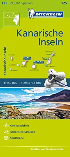 Michelin Kanarische Inseln: Straßen- und Tourismuskarte 1:150.000 (MICHELIN Zoomkarten, Band 125)