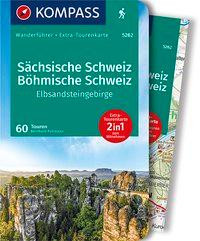 KOMPASS Wanderführer Sächsische Schweiz, Böhmische Schweiz, Elbsandsteingebirge, 60 Touren