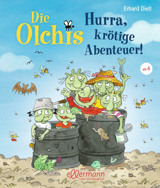 Die Olchis. Hurra, krötige Abenteuer!: Lustiger Geschichten-Sammelband zum Vorlesen der beliebten Kinderbuch-Reihe ab 4 Jahren