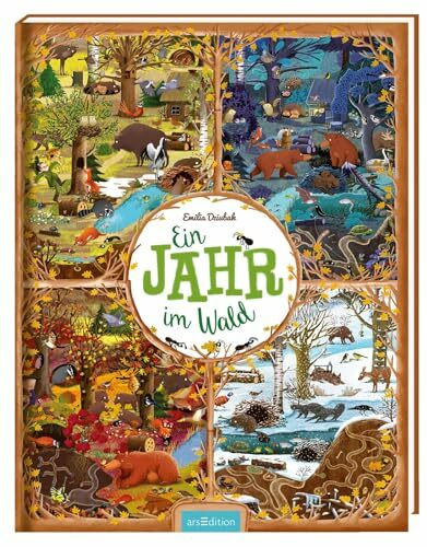 Ein Jahr im Wald: Wimmeliges Bilderbuch über Tiere und Jahreszeiten im Wald | ab 3 Jahren