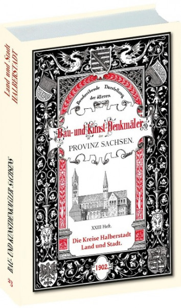 Bau- und Kunstdenkmäler Stadt und Kreis HALBERSTADT 1902. Buch und Karte