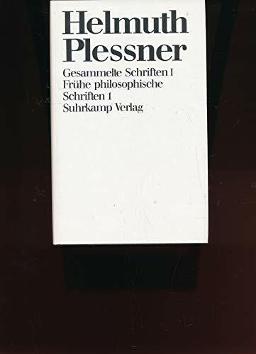 Gesammelte Schriften I, Frühe philosophische Schriften I
