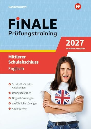 FiNALE - Prüfungstraining Mittlerer Schulabschluss Nordrhein-Westfalen: Englisch 2027 Arbeitsbuch mit Lösungsheft und Audio-Dateien