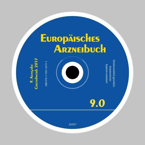 Europäisches Arzneibuch Digital, 9. Ausgabe, Grundwerk 2017: Amtliche deutsche Ausgabe (Ph.Eur. 9.0)
