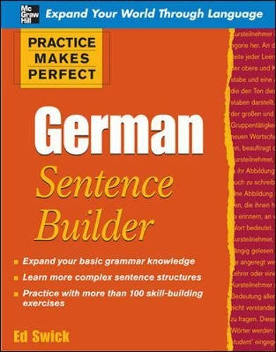 German Sentence Builder (Practice Makes Perfect Series)